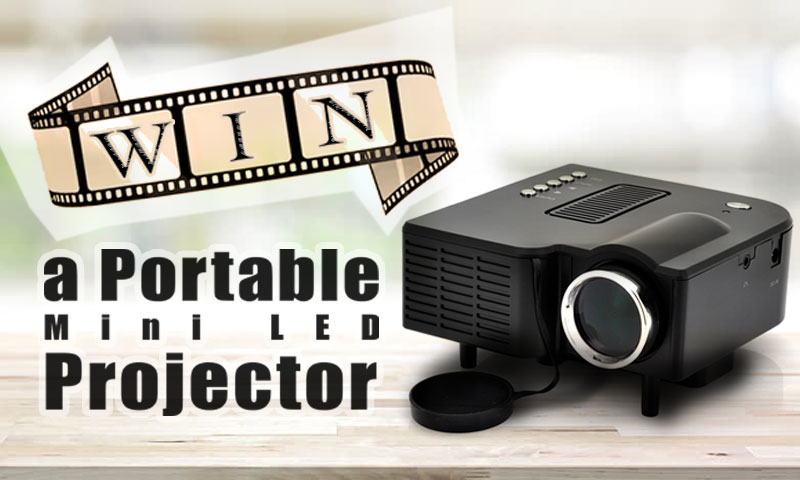 Win A Portable Mini Projector Perfect Company For the Lockdown
