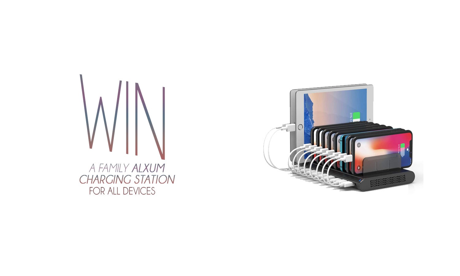 Win Alxum charging station for all devices